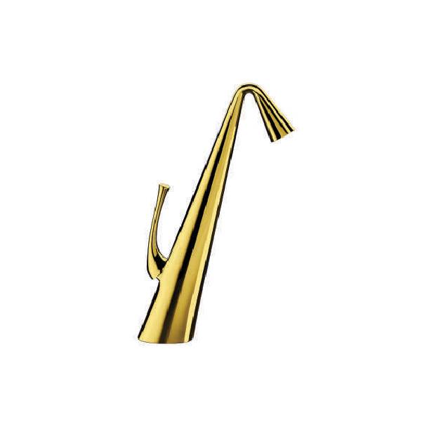 Bell - Exotica Series - Single Lever Basin Mixer High Neck with Braided Hose PVD Gold