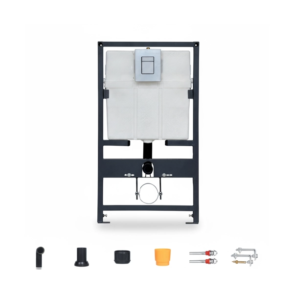 BELL - Alpha Pneumatic Concealed Cistern Full Set - Full Frame Without Knob