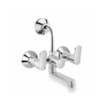 Flamingo - 2 IN 1 WALL MIXER L BEND-CRTUCH - Crysta Collection