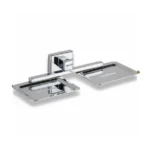 Flamingo - DUAL SOAP DISH | SS Chrome Finish -  Bathroom Accessories - Qubix Collection