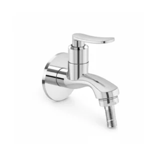 Flamingo Nova Pro Nozzle Bib Cock brass faucet with chrome finish