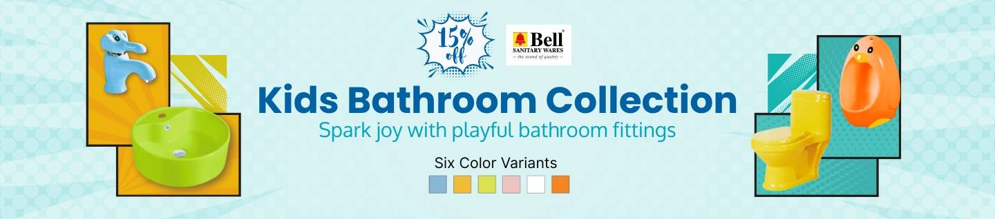 Kids bathroom basin tap, wash basin, toilet and urinals