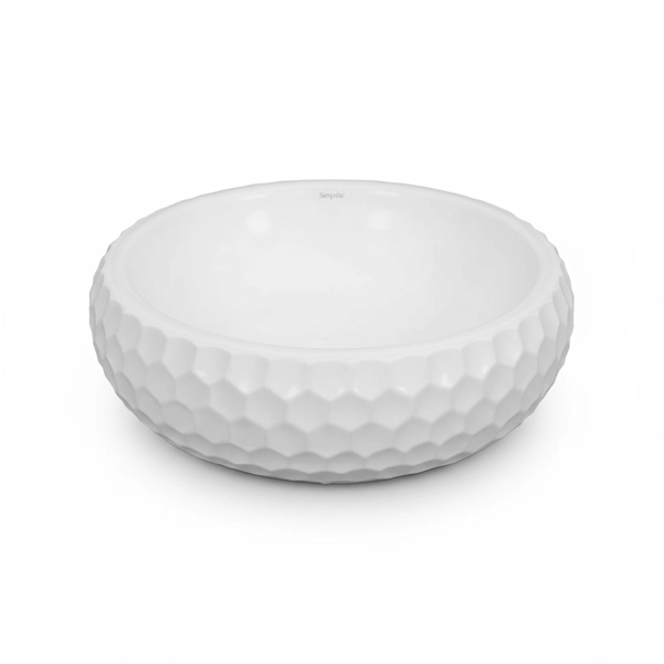 Simpolo - Moulded Matte Finish Art Table Top Basin - ISOLA 901W