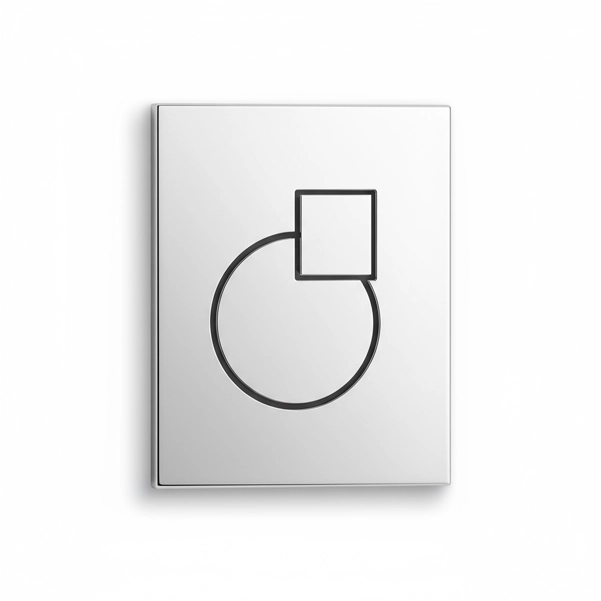 Simpolo - Pneumatic Concealed Dual Flush Cistern Face Plate - F