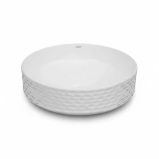 Simpolo - Moulded Matte Finish Art Table Top Basin - SPOOF 434W