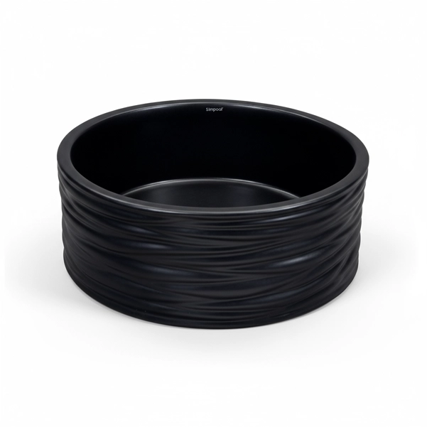 Simpolo - Moulded Matte Finish Art Table Top Basin - SUN 406B