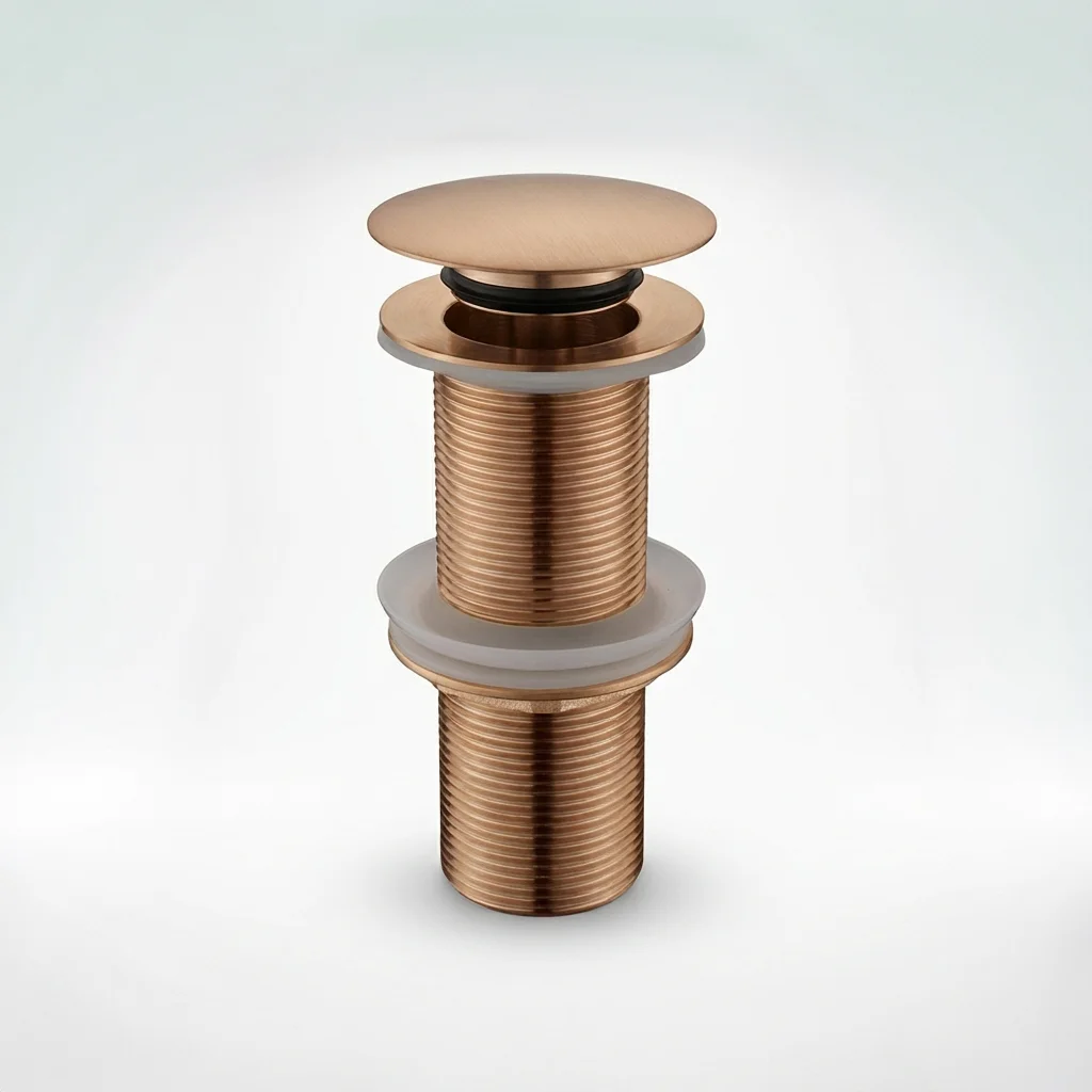 Aquant 1017 BRG Brushed Rose Gold Aquant - Brass Pop-Up Waste Coupling - Brushed Rose Gold - BRG 1017 - Image 1