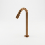 Aquant - Deck Mounted Tall Brass Basin Tap Mouth Operated - Brushed Rose Gold - BRG 1312