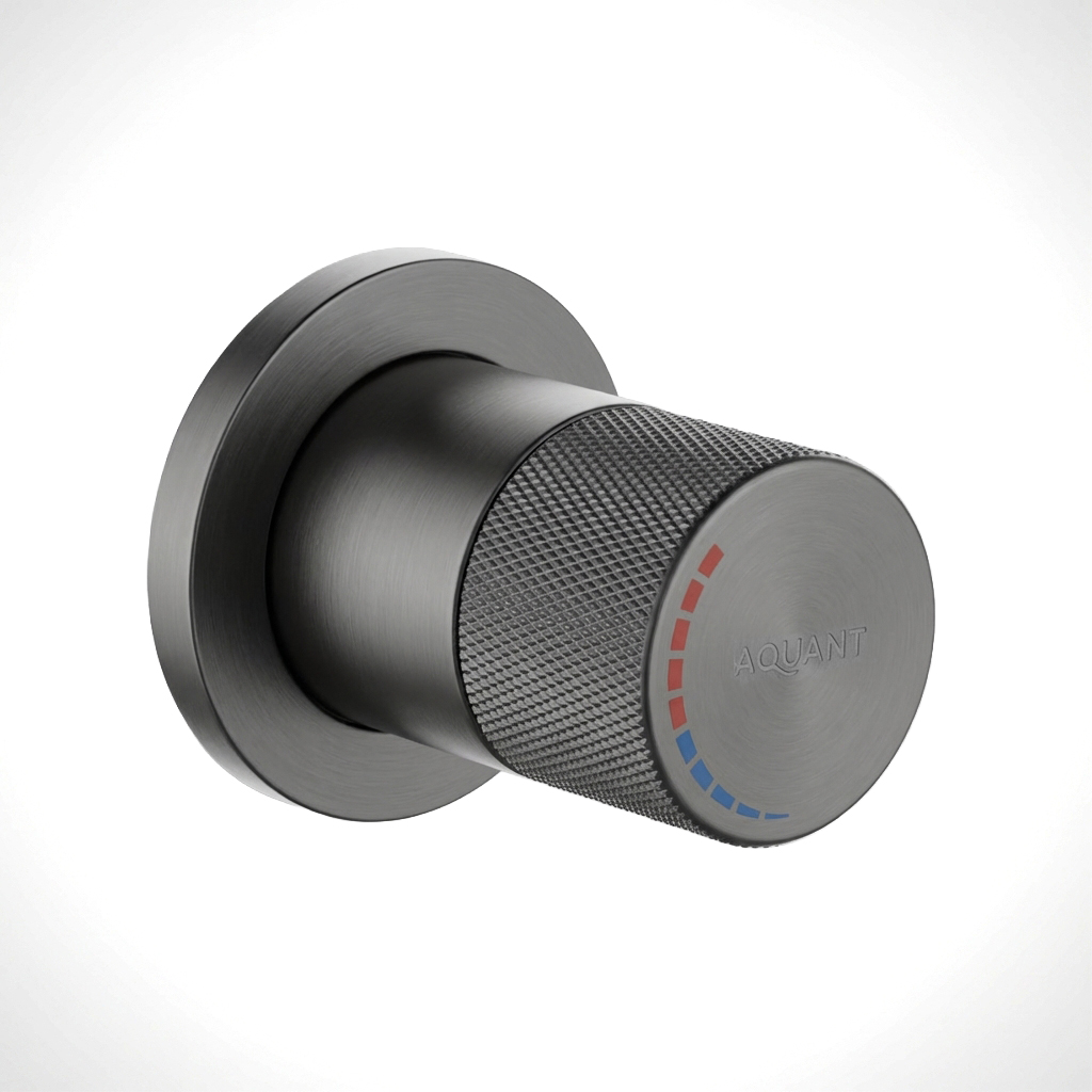 Aquant-1316-GG-Graphite-Grey Aquant - Concealed Wall Mounted Deusch Mixer With Progressive Cartridge - Graphite Grey - GG 1316 - Image 1