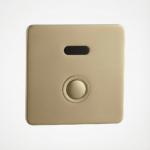 Aquant Touchless Urinal Sensor Flush Valve ? Brushed Gold with Manual Override | Water-Saving Automatic Flush (1342BG)