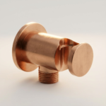 Aquant - Wall Outlet With In-built Hook (Brass Round Body) - Brushed Rose Gold - BRG 1442