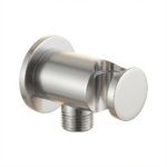 Aquant - Wall Outlet With In-built Hook (Brass Round Body) - Chrome Plated - CP 1442