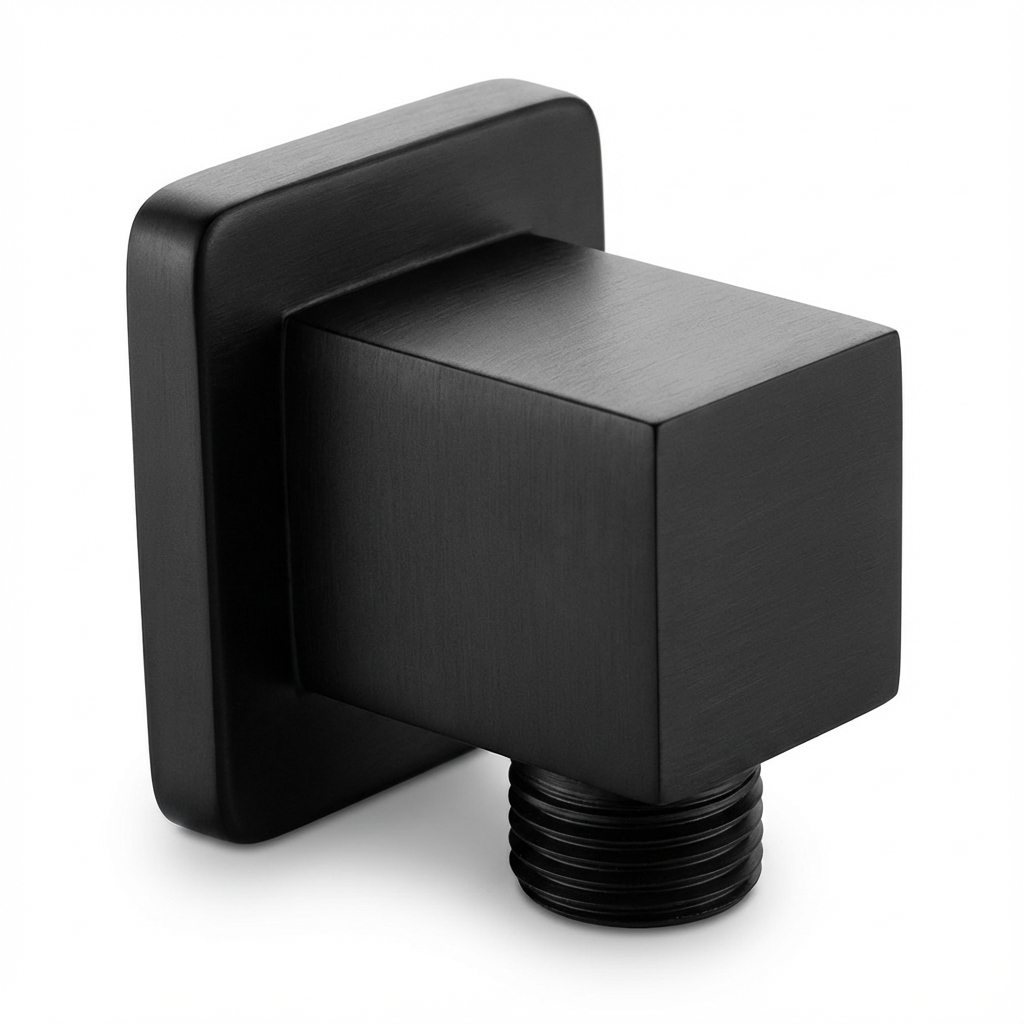 Aquant-1446-MB-Matt-Black Aquant - Square Wall Outlet (Brass Square Body) - Matt Black - MB 1446 - Image 1