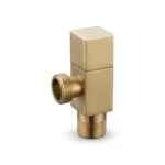 Aquant - Brass Angle Valve With Brass Flange - Brushed Gold - BG 1491