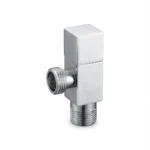 Aquant - Brass Angle Valve With Brass Flange - Chrome Plated - CP 1491
