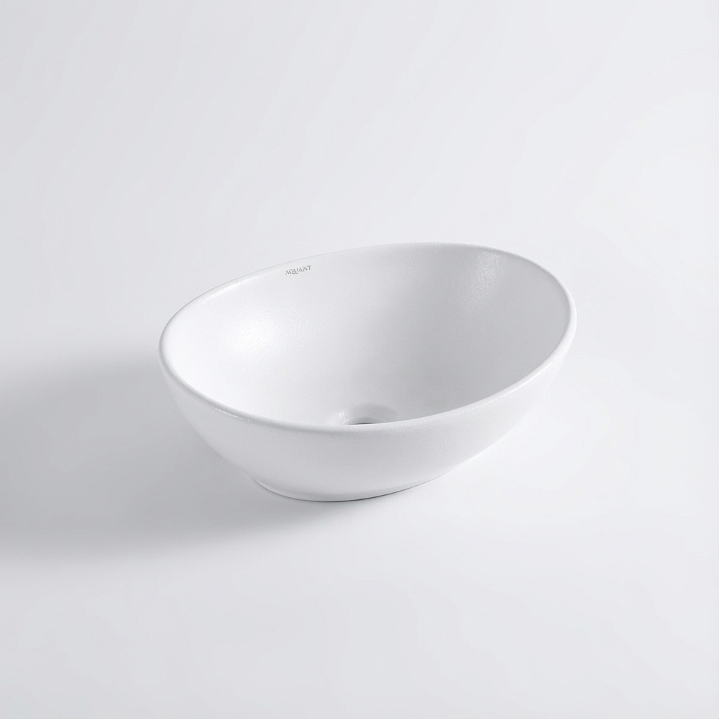 Aquant-1604-Table-Mounted Aquant Ceramic Dual Mounted (Table & Wall) Wash Basin - Model 1604 - Image 1