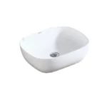 Aquant Ceramic Table-Mounted Wash Basin, Rectangle Shape - Model 1714