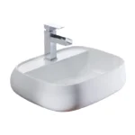 Aquant Ceramic Table/Wall-Mounted Wash Basin (Rectangular, White) ? 1929 | Suitable for Home Use