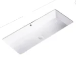 Aquant Ceramic Under-Counter Wash Basin for Solid Countertops | Model 1947