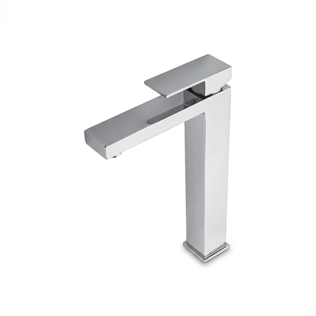 Aquant 2023 Aquant - Cube Series - Tall Brass Basin Mixer - 2023 - Image 1