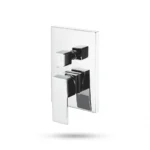 Aquant - Cube Series - Single Lever Diverter With Two Outlets Brass Concealed Body, 15mm Inlet - 2025