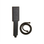Aquant - Brass Hand Shower Powder Flow With 1.5 mtr Flexible Hose - Matt Black - MB 28187