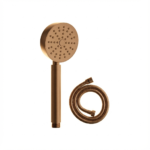 Aquant - Brass Hand Shower Powder Flow With 1.5 mtr Flexible Hose - Brushed Rose Gold -BRG 28194