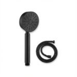 Aquant - Brass Hand Shower Powder Flow With 1.5 mtr Flexible Hose - Matt Black - MB 28194