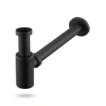 Aquant - Brass Bottle Trap - Matt Black - MB 1003