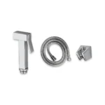 Aquant - Brass Health Faucet Set With 1 mtr. Flexible Hose & Wall Hook - Chrome Plated - CP 28121