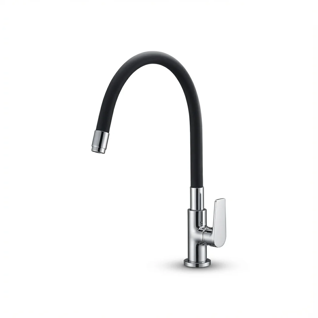 Aquant Flexible Brass Table Mount Sink Tap 3128 Aquant - Brass Flexible Table Mounted Sink Cock - 3128 - Image 1