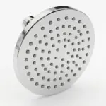 Aquant 150 mm round rain shower head chrome finish front perspective view