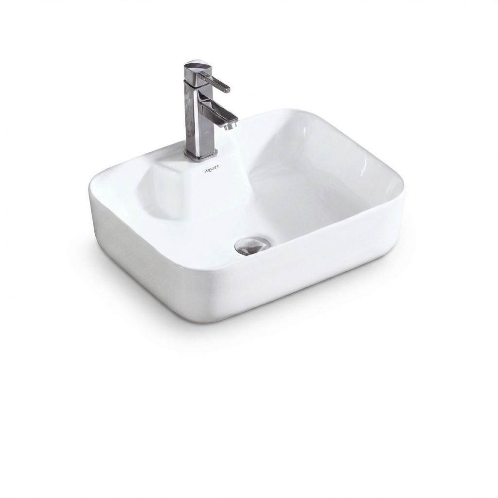 Aquant - Ceramic Table Mounted Wash Basin - 1757 White Aquant - Ceramic Table Mounted Wash Basin - 1757
