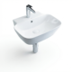 Aquant - Ceramic Table/Wall Mounted Wash Basin - 1758