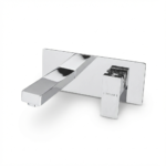 Aquant - Cube Series - Brass Wall Basin Mixer - 2024