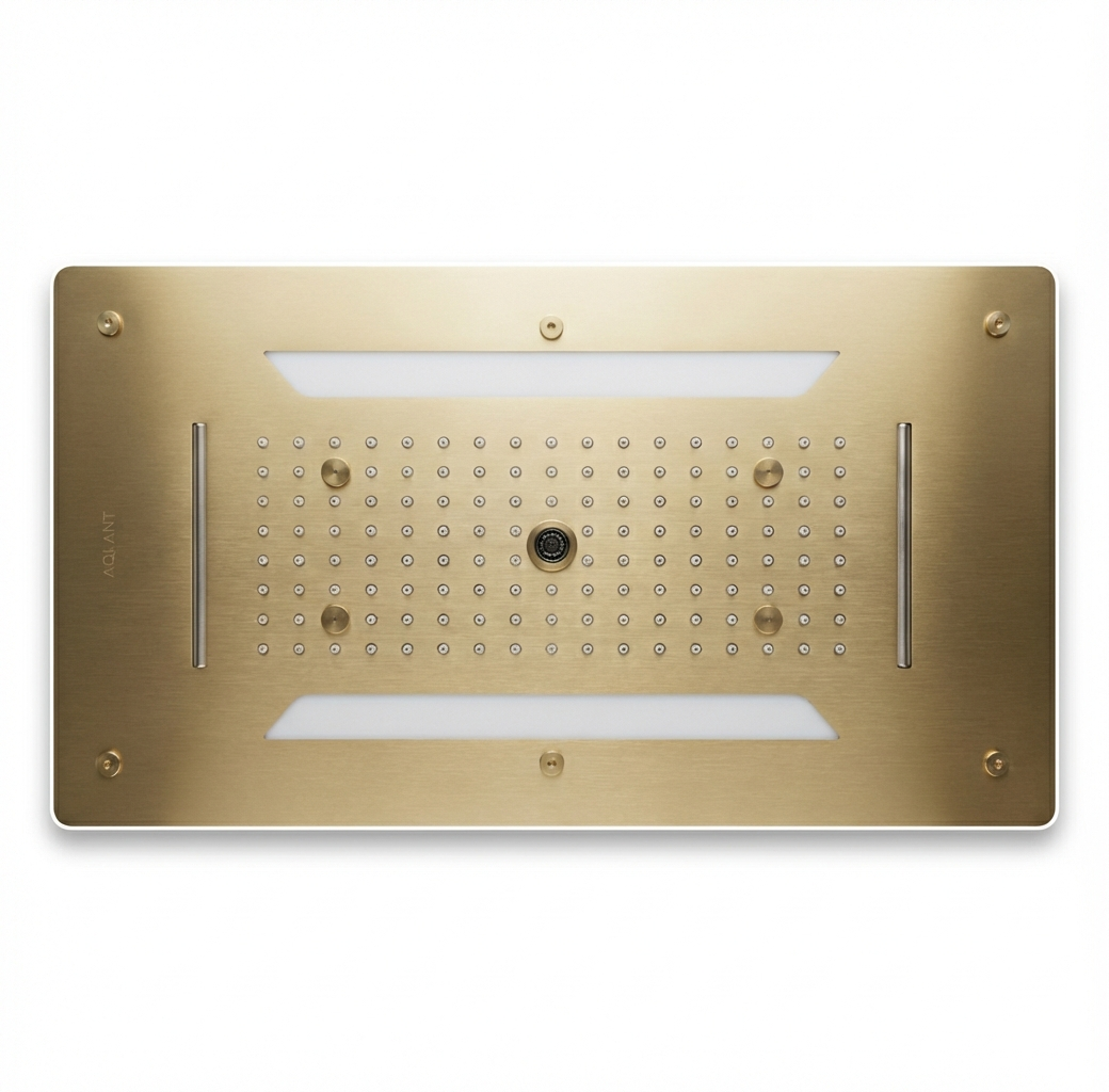 Aquant - SS 4 Function Concealed Ceiling Mounted Shower - Brushed Gold - BG 5013 Aquant - SS 4 Function Concealed Ceiling Mounted Shower - Brushed Gold - BG 5013