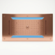 Aquant - SS 4 Function Concealed Ceiling Mounted Shower - Rose Gold - RG 5013