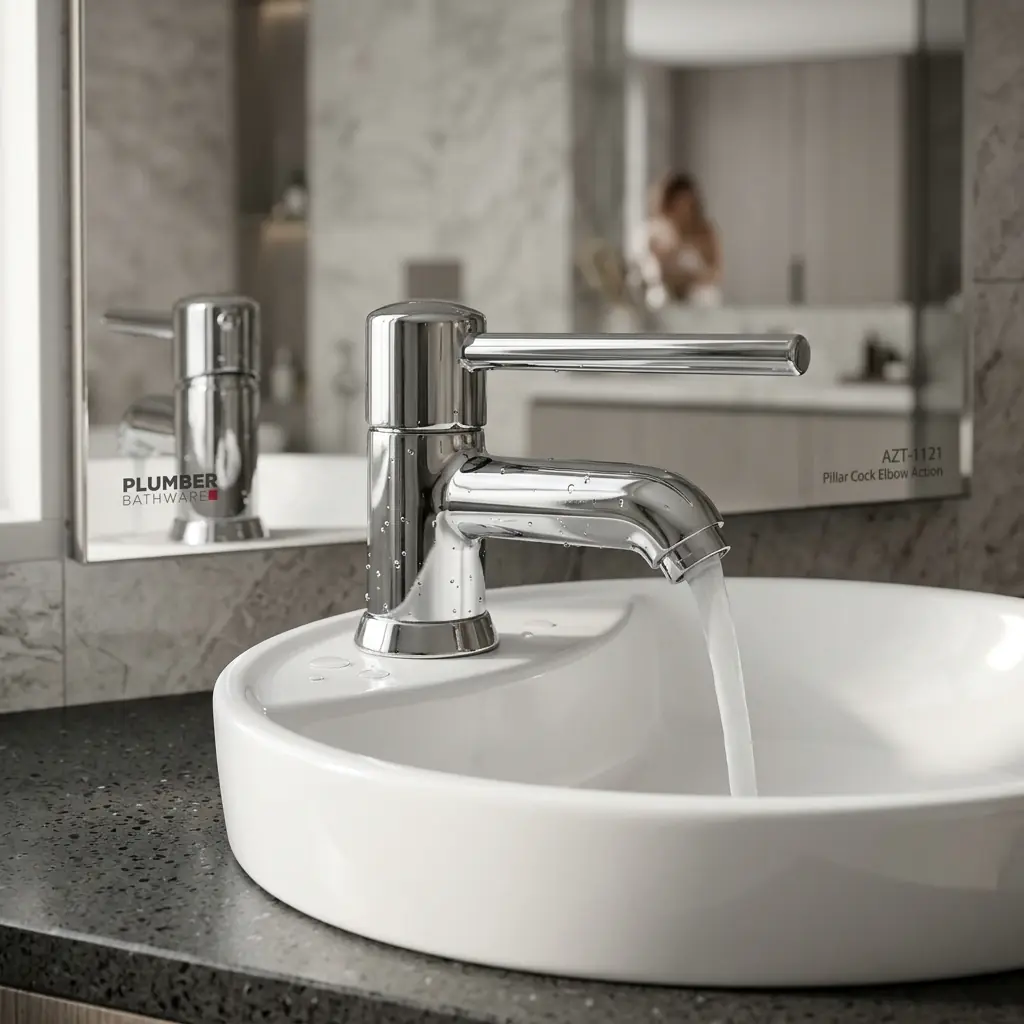 Plumber - Aztec Series - Pillar Cock Elbow Action - AZT 1121