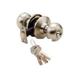 QUBA - CYLINDRICAL LOCKS - Q 202 (CYLINDRICAL LOCK - COMPUTER KEY) - Stainless Steel (Available in Antique Brass, Jet Black Matt) - 5 Years Warranty*