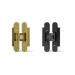 QUBA - DOOR ACCESSORIES - MODEL CONCEALED HINGES 60MM - QSOS 60 - Black (Available in Brushed Gold 60/80/120MM)