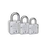 QUBA - DOOR ACCESSORIES - DEFENDER LEVER PAD LOCK 50 MM (WITH LEVER KEY) - DEFENDER 50 CP - Chrome Plated (Available in 60/65MM)