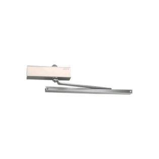 QUBA - DOOR CLOSERS - OVERHEAD DOOR CLOSER WITH PELMET ARM - QDC 80 EXT (WP) - Silver (Available in Antique Brass, Jet Black Matt) - 3 Years Warranty*