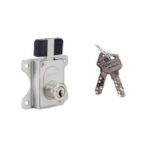 QUBA - FURNITURE LOCKS - CENTER SLIDING LOCK - Q 203CSL - Stainless Steel 30MM (Available in Antique Brass, Rose Gold, Gold Plated, Jet Black Matt - 25/30MM) - 7 Years Warranty*