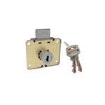QUBA - FURNITURE LOCKS - DRAWER LOCK REGULAR KEY - Q 203D - Stainless Steel 35MM (Available in Ivory Finish - 25/30/35MM) - 7 Years Warranty*