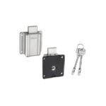 QUBA - FURNITURE LOCKS - FURNITURE LOCK VERTEX - Q 203V - Stainless Steel (Available in Antique Brass, Rose Gold, Gold Plated, Jet Black Matt)