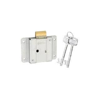 QUBA - FURNITURE LOCKS - UNIVERSAL CUPBOARD LOCK - Q UCL - Stainless Steel (Available in Antique Brass, Rose Gold, Gold Plated, Jet Black Matt)