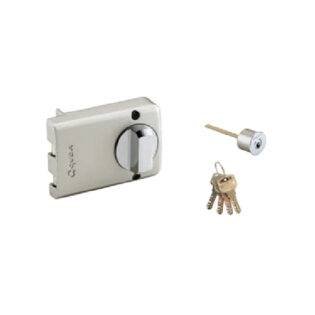 QUBA - MAIN DOOR ENDURA LOCKS - ENDURA Q 220 (ENDURA VERTIBOLT LOCK- 1 SIDE KEY / KNOB WITH DIMPLE KEY) - Stainless Steel (Available in Antique Brass) - 7 Years Warranty*