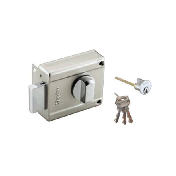 Quba - Main Door Locks - Magna Q 223 - SS QUBA - MAIN DOOR MAGNA LOCKS - MAGNA Q 223 (MAGNA DEAD LOCK -1 SIDE KEY / KNOB WITH REGULAR KEY) - Stainless Steel (Available in Antique Brass, Ivory Finish, Iron Finish) - 7 Years Warranty*