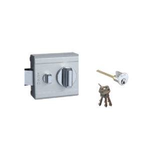 QUBA - MAIN DOOR MAGNA LOCKS - MAGNA Q 236 (MAGNA SAFETY DOOR LATCH LOCK-1 SIDE KEY / KNOB WITH REGULAR KEY) - Stainless Steel (Available in Antique Brass) - 7 Years Warranty*
