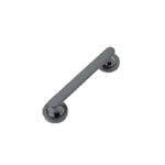 QUBA - PULL HANDLE - P 112 - Jet Black Matt (Available in Satin Steel/Chrome Plated, Antique Brass, Rose Gold)